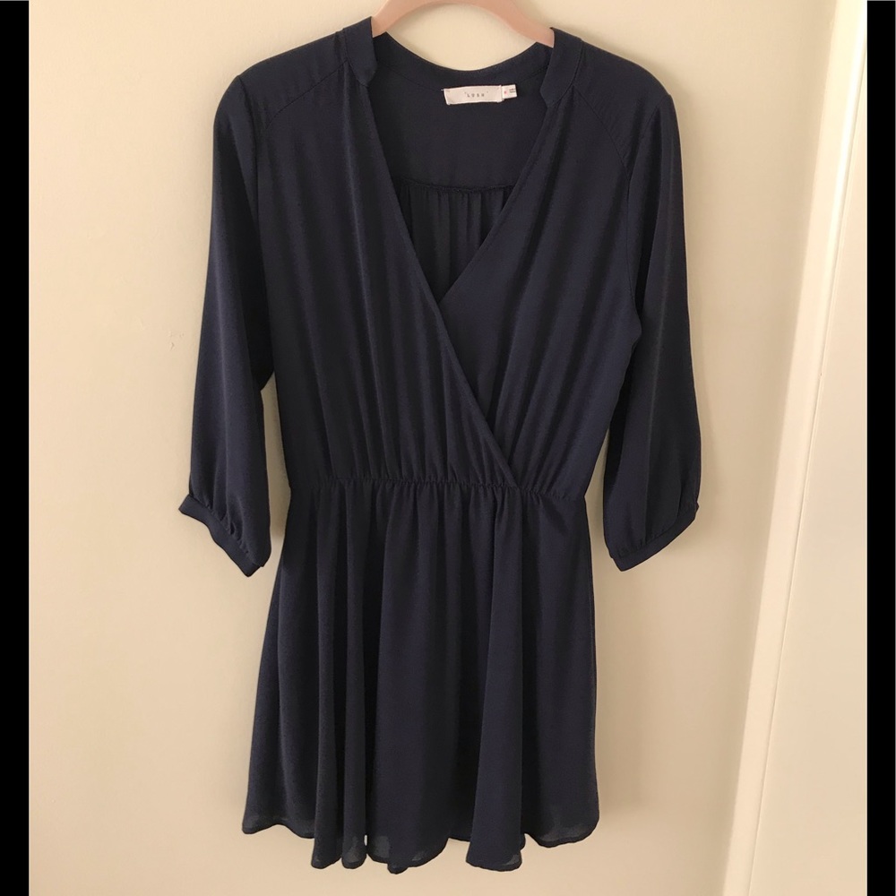 Lush long sleeve Navy dress, Sz M